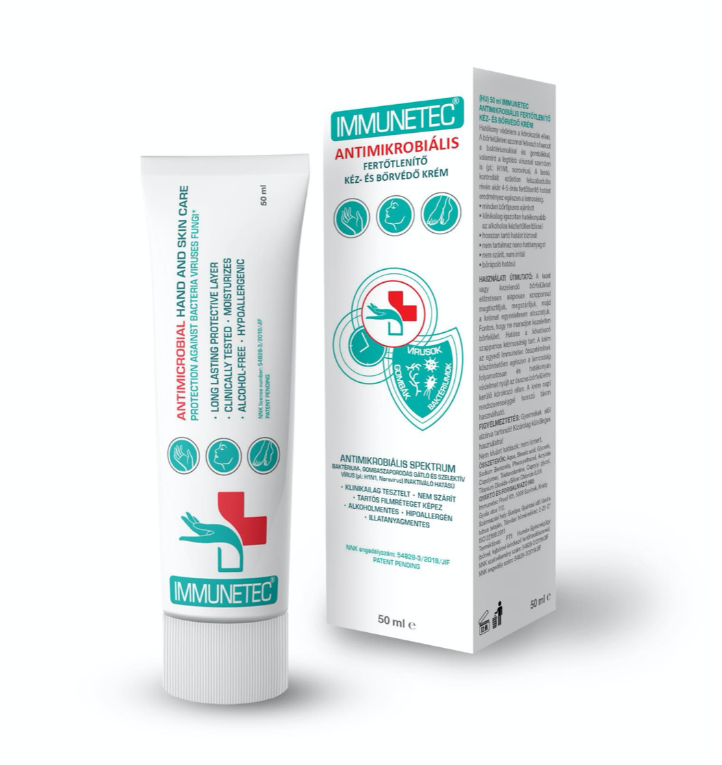 You can now buy Immunetec antimicrobial hand and skin care in selected pharmacies and drugstores in Hungary.